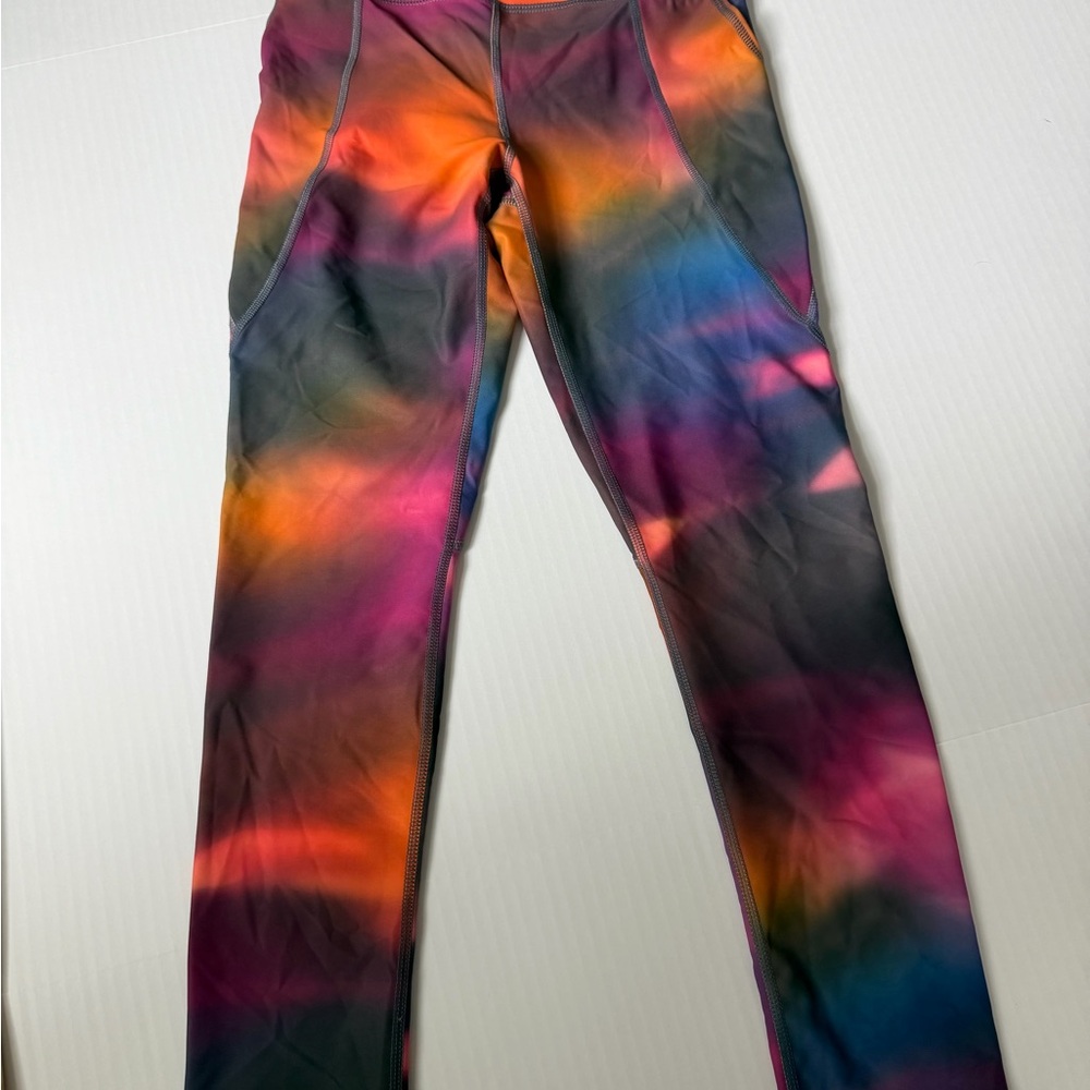 Kids Tie-Dye Active Leggings in Multicolor